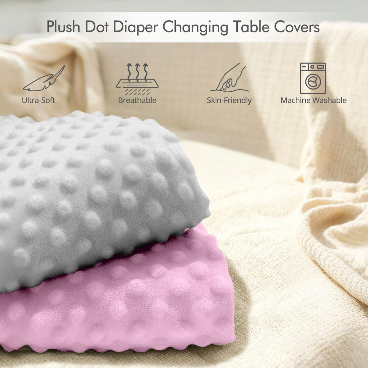 Waterproof Baby Changing Pad Wipeable Diaper Changing Mat