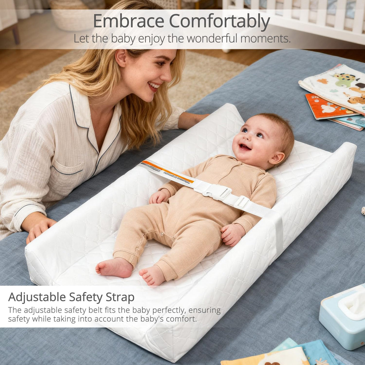 Waterproof Baby Changing Pad Wipeable Diaper Changing Mat