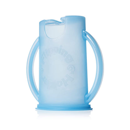 Squeeze Proof Food Pouch Holder for Toddlers, Babies, Kids, Mess Free No Squeeze Juice Box Drink and Applesauce Snack Holder with Easy Grip Handles and Lid