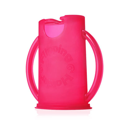 Squeeze Proof Food Pouch Holder for Toddlers, Babies, Kids, Mess Free No Squeeze Juice Box Drink and Applesauce Snack Holder with Easy Grip Handles and Lid