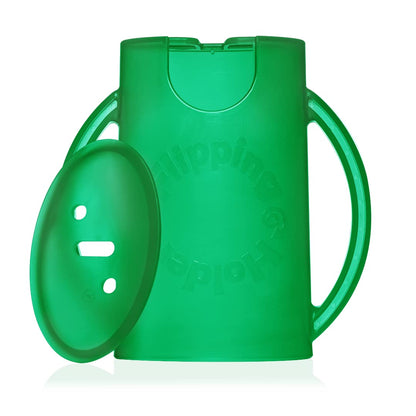 Squeeze Proof Food Pouch Holder for Toddlers, Babies, Kids, Mess Free No Squeeze Juice Box Drink and Applesauce Snack Holder with Easy Grip Handles and Lid