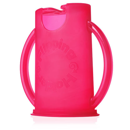 Squeeze Proof Food Pouch Holder for Toddlers, Babies, Kids, Mess Free No Squeeze Juice Box Drink and Applesauce Snack Holder with Easy Grip Handles and Lid