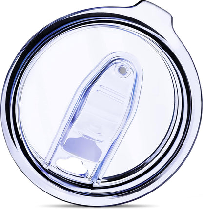 20/10 oz Tumbler Lids, 3.23" Replacement Lid with Slider, 4 pcs | Double-Ridge Rubber Gasket, Removable Slider for Easy Cleaning, Splash Resistant, Fits 20 oz Tumblers with 3.23" Inner Rim