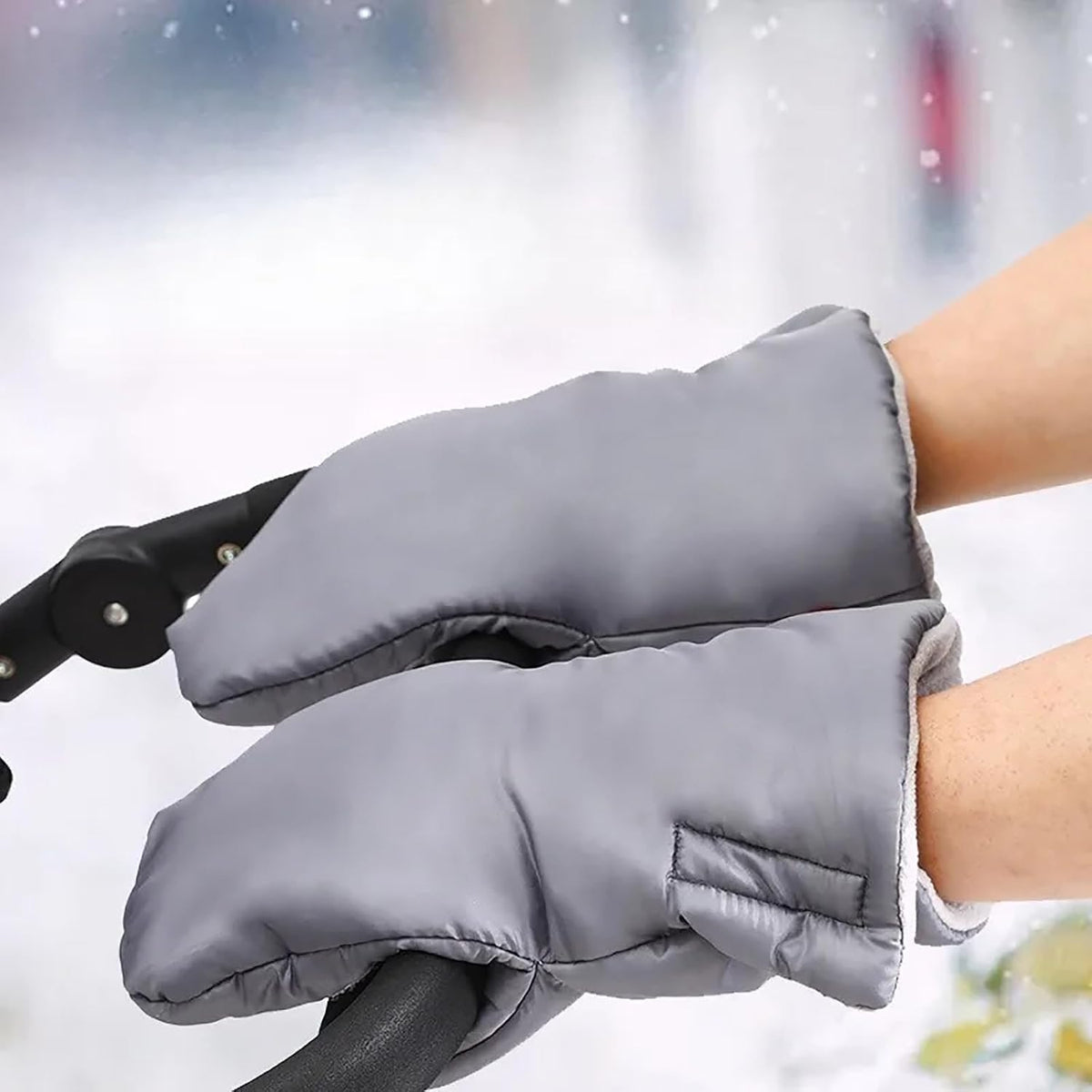 Waterproof Stroller Gloves Universal Soft Breathable Mitten Autumn Winter Hand Muff Windproof Extra Thick Shopping Cart Hand Warmer