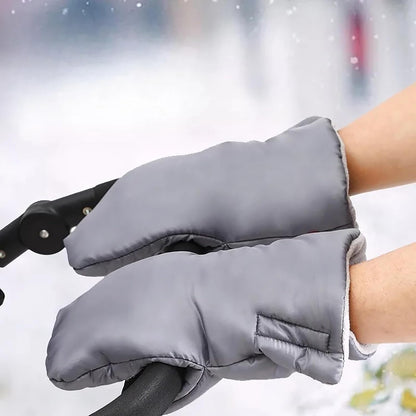 Waterproof Stroller Gloves Universal Soft Breathable Mitten Autumn Winter Hand Muff Windproof Extra Thick Shopping Cart Hand Warmer