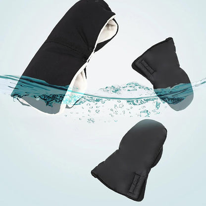 Waterproof Stroller Gloves Universal Soft Breathable Mitten Autumn Winter Hand Muff Windproof Extra Thick Shopping Cart Hand Warmer