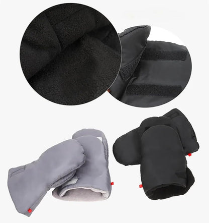 Waterproof Stroller Gloves Universal Soft Breathable Mitten Autumn Winter Hand Muff Windproof Extra Thick Shopping Cart Hand Warmer