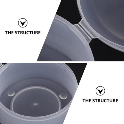 10pcs Storage Box Case Clip Holder Dustproof Container for Travel and Daily Use