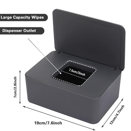 3 Pack Baby Wipes Dispenser Container Box with Lids