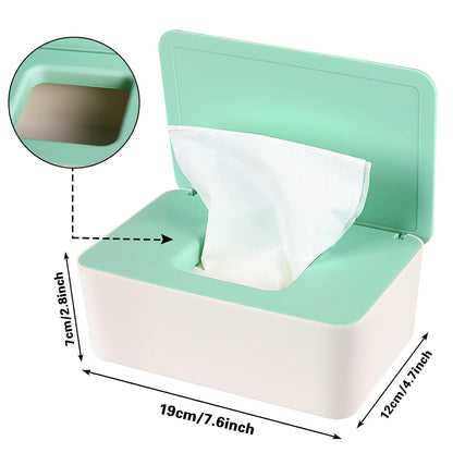 3 Pack Baby Wipes Dispenser Container Box with Lids