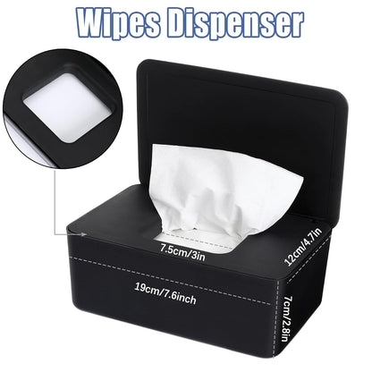 3 Pack Baby Wipes Dispenser Container Box with Lids