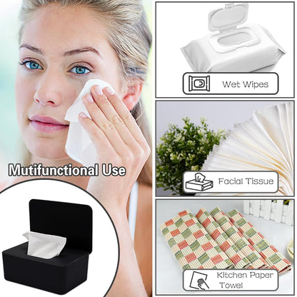 3 Pack Baby Wipes Dispenser Container Box with Lids