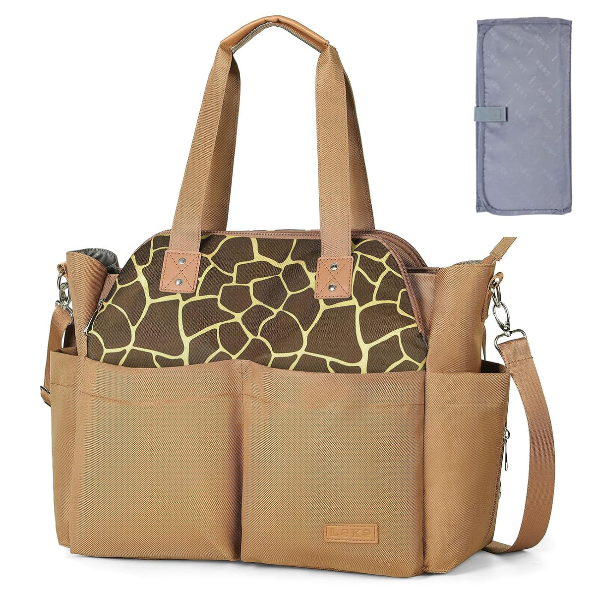 Diaper Bag Tote 17 Pockets Large Travel Diaper Black