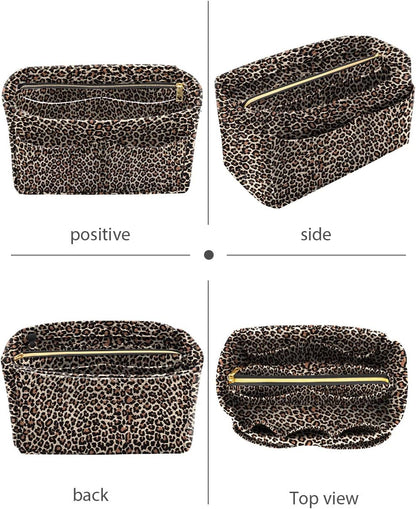 Felt Purse Organizer Insert, Tote Bag Shaper Dividers with 5 Sizes