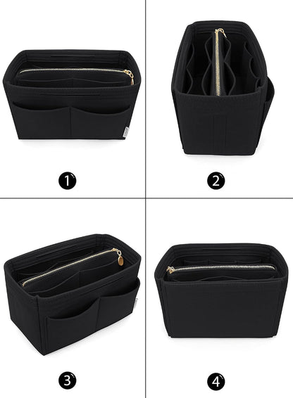 Felt Purse Organizer Insert, Tote Bag Shaper Dividers with 5 Sizes