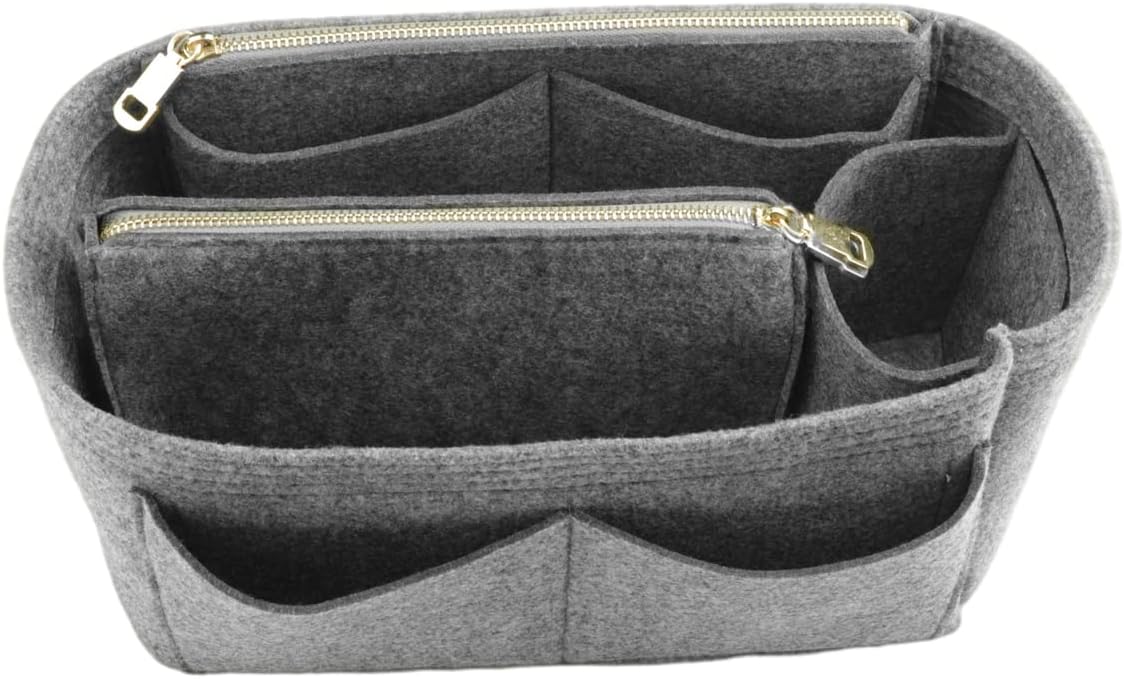 Felt Purse Organizer Insert, Tote Bag Shaper Dividers with 5 Sizes