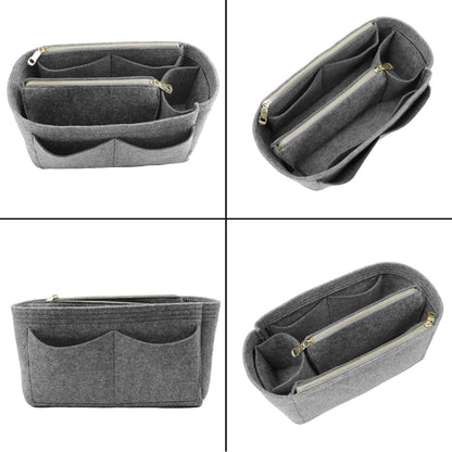Felt Purse Organizer Insert, Tote Bag Shaper Dividers with 5 Sizes