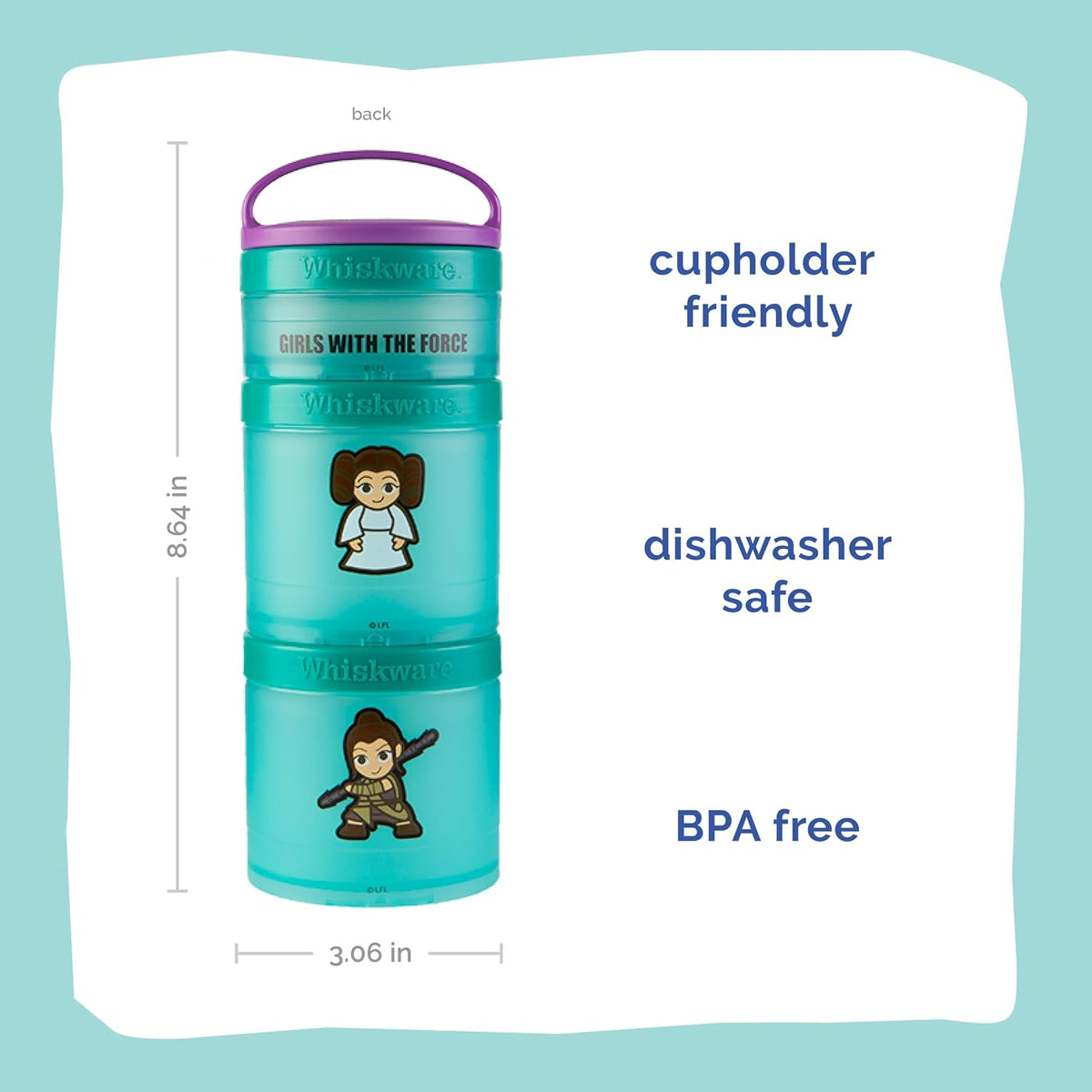 Star Wars Snack Containers, 3 Snack Cups, The Child Little Bounty
