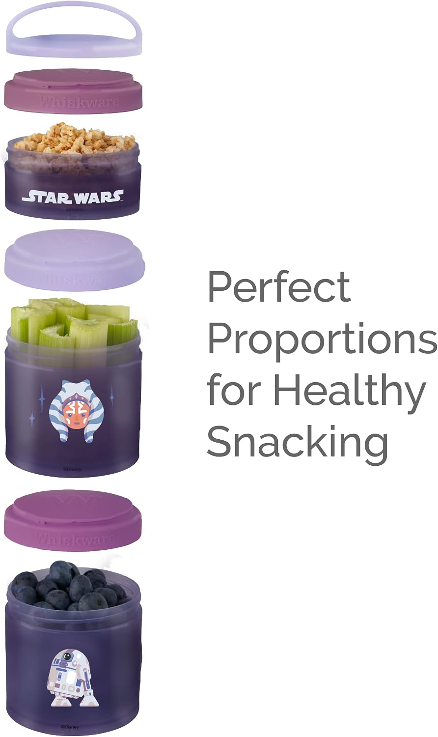 Star Wars Snack Containers, 3 Snack Cups, The Child Little Bounty