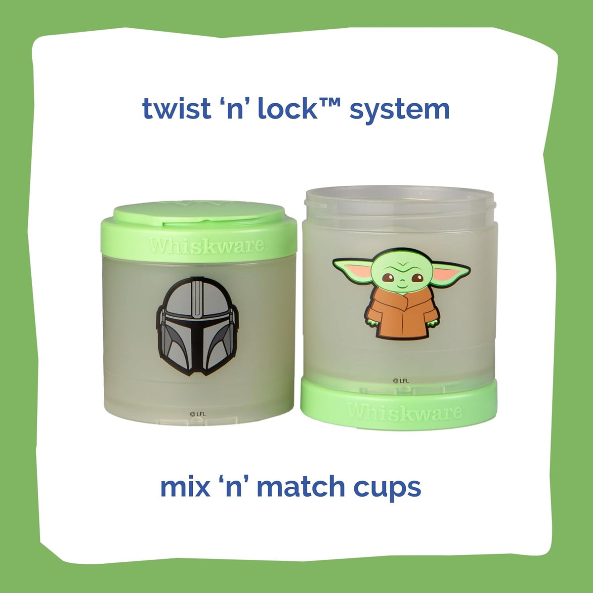 Star Wars Snack Containers, 3 Snack Cups, The Child Little Bounty