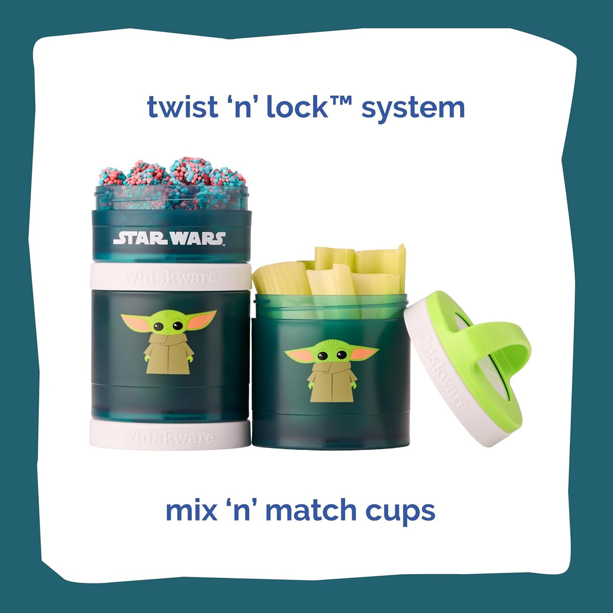 Star Wars Snack Containers, 3 Snack Cups, The Child Little Bounty