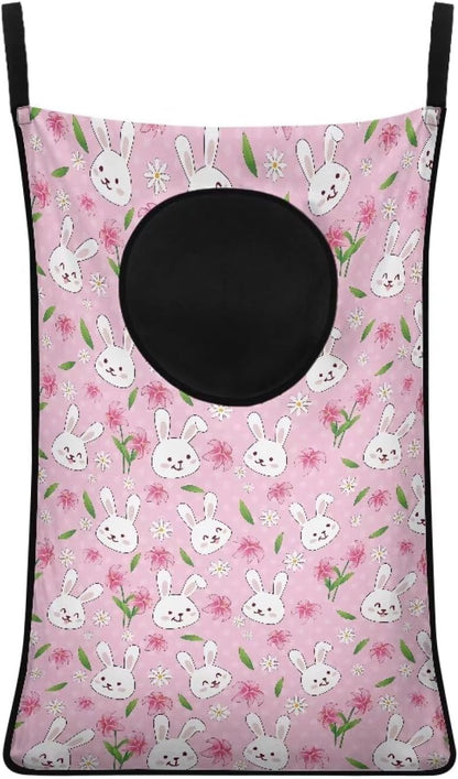 Highland Cow Over The Door Laundry Hamper Bags Lavender Hanging Clothing Hampers For Laundry Space Saving Washable Reusable Travel Laundry Bags Wall Mounted Laundry Hamper Storage Bag