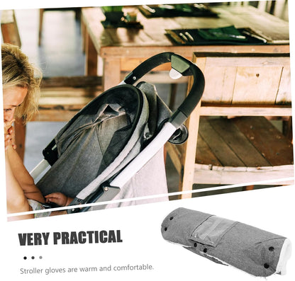 Insulated Windproof Stroller Hand for Outdoor Use Warm Pushchair Hand for Winter Comfort Detachable Design Material for Added Durability and