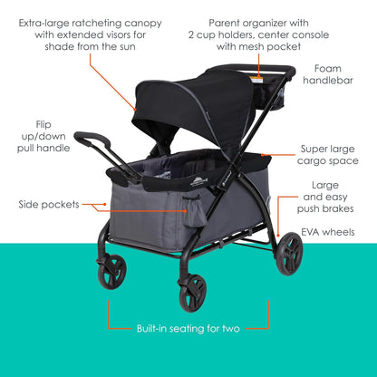 Expedition/Tour LTE 2-in-1 Stroller Wagon, Desert Blue - Colors B