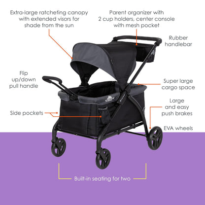 Expedition/Tour LTE 2-in-1 Stroller Wagon, Desert Blue - Colors B