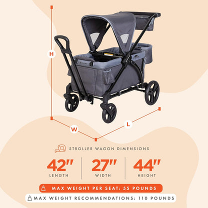 Expedition/Tour LTE 2-in-1 Stroller Wagon, Desert Blue - Colors B