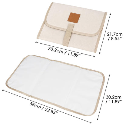 Portable Travel Diaper Changing Pad Foldable Waterproof Nappy Diaper Changing Mat Mattress Change Sheet Small 23 x 12 inches