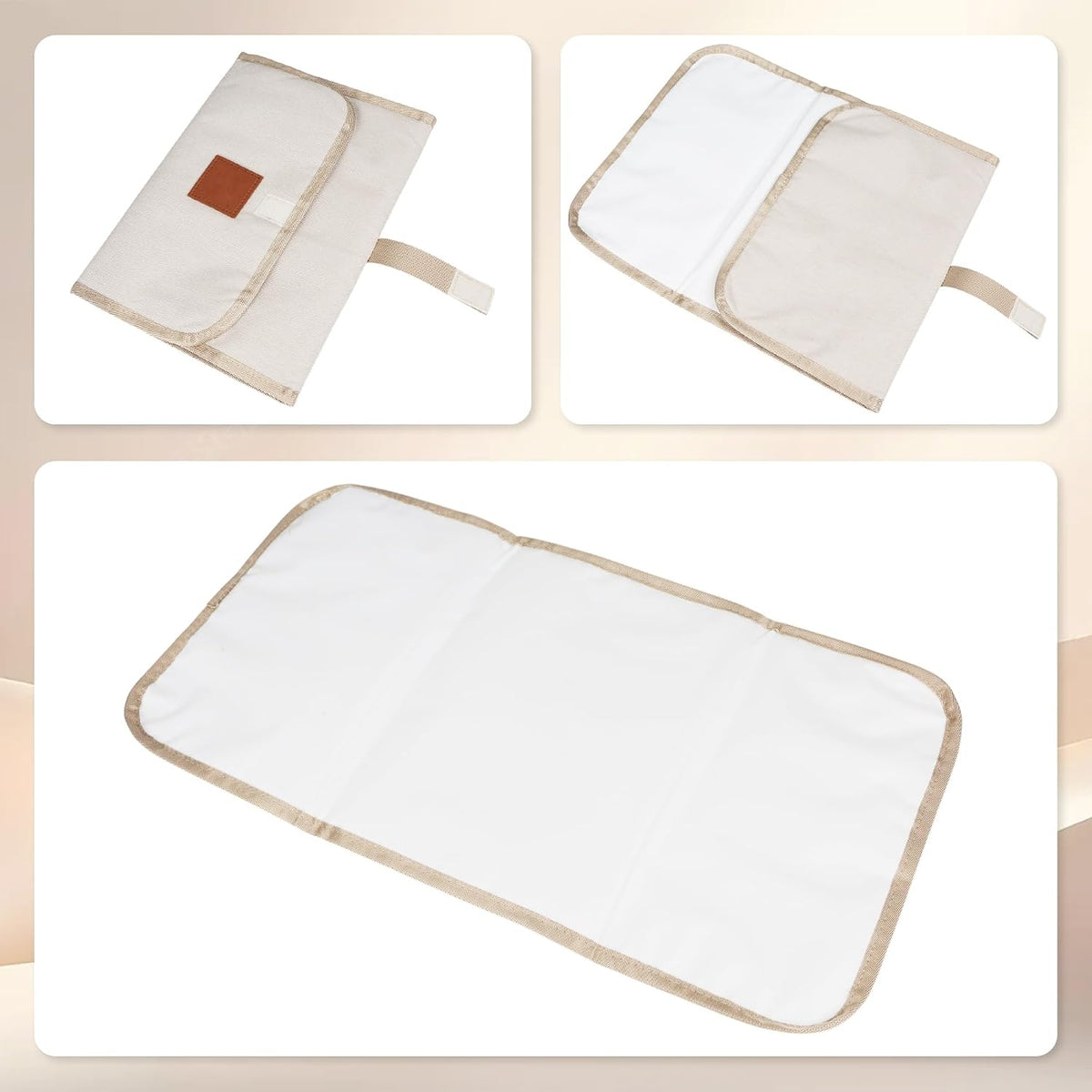 Portable Travel Diaper Changing Pad Foldable Waterproof Nappy Diaper Changing Mat Mattress Change Sheet Small 23 x 12 inches