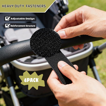 Stroller Hook Universal Stroller Clip Baby Travel Essential Wheelchair Accessories Gear for Bag 2pcs Aluminum Hook 2pcs Plastic Hook