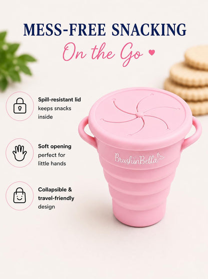 Baby Feeding Supplies - Complete Baby Feeding Set with Baby Plate, Baby Spoons First Stage, Silicone Bib and Snack Cup - Infant Eating Utensils and Baby Bowl with Suction