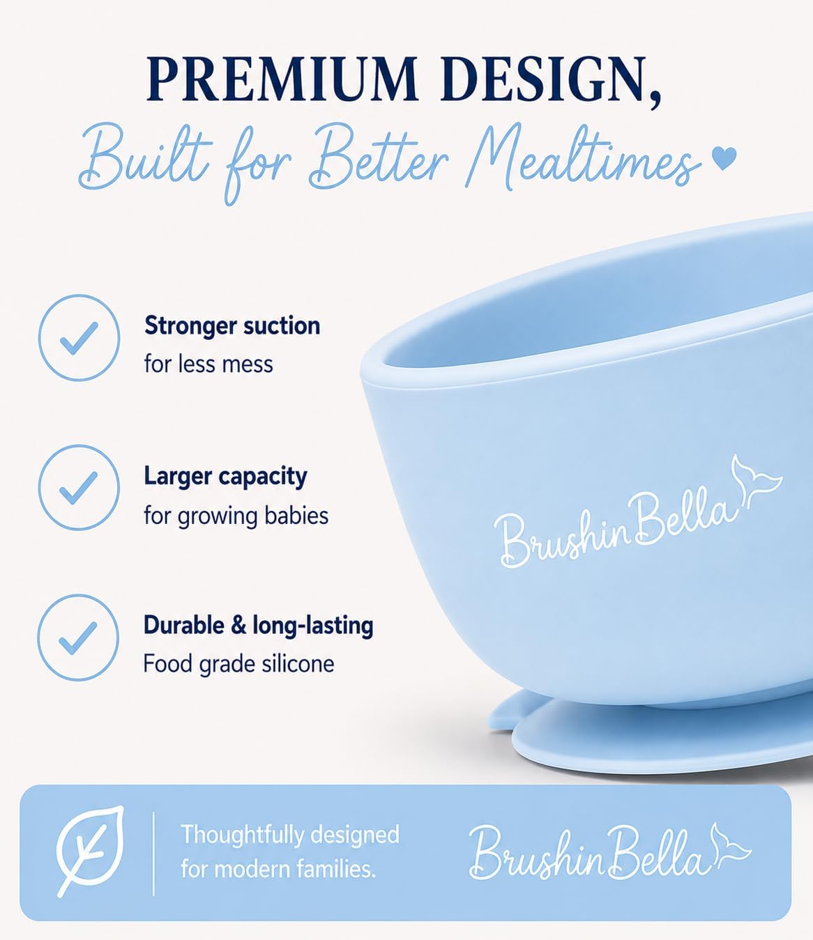 Baby Feeding Supplies - Complete Baby Feeding Set with Baby Plate, Baby Spoons First Stage, Silicone Bib and Snack Cup - Infant Eating Utensils and Baby Bowl with Suction