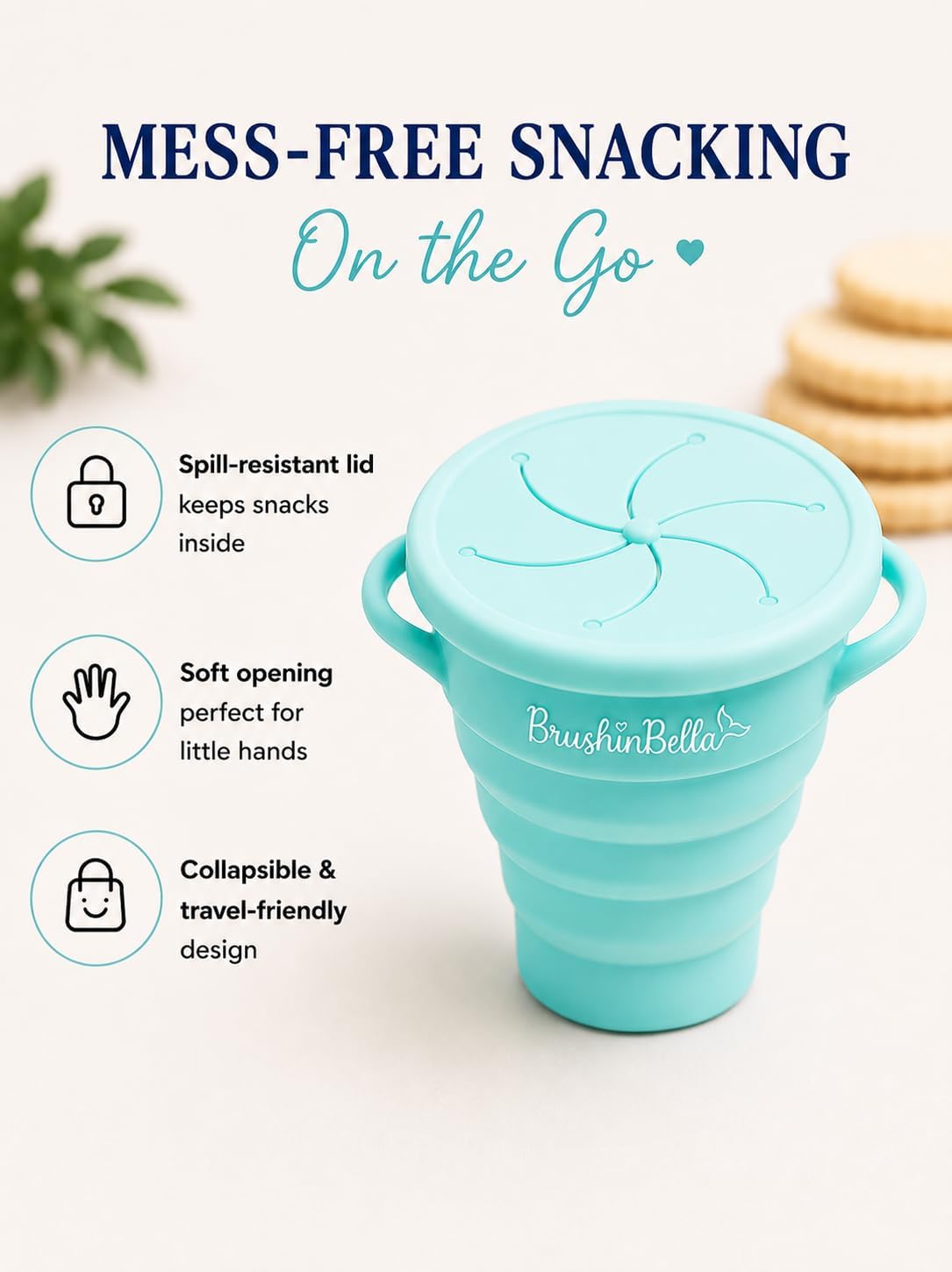 Baby Feeding Supplies - Complete Baby Feeding Set with Baby Plate, Baby Spoons First Stage, Silicone Bib and Snack Cup - Infant Eating Utensils and Baby Bowl with Suction