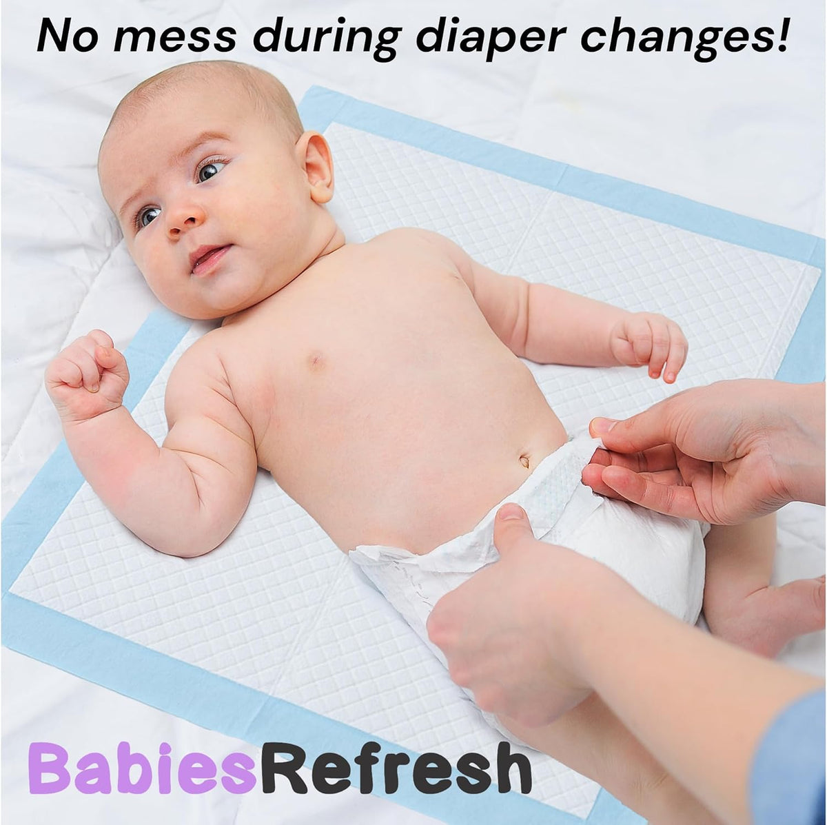 17” x 13", Baby Changing Pad, Disposable Underpads, Leakproof Quick Drying for Multi-use for Babies, Puppy Pads and Adults, Chucks, Disposable Diaper Changing Pad for Baby, Blue, Small