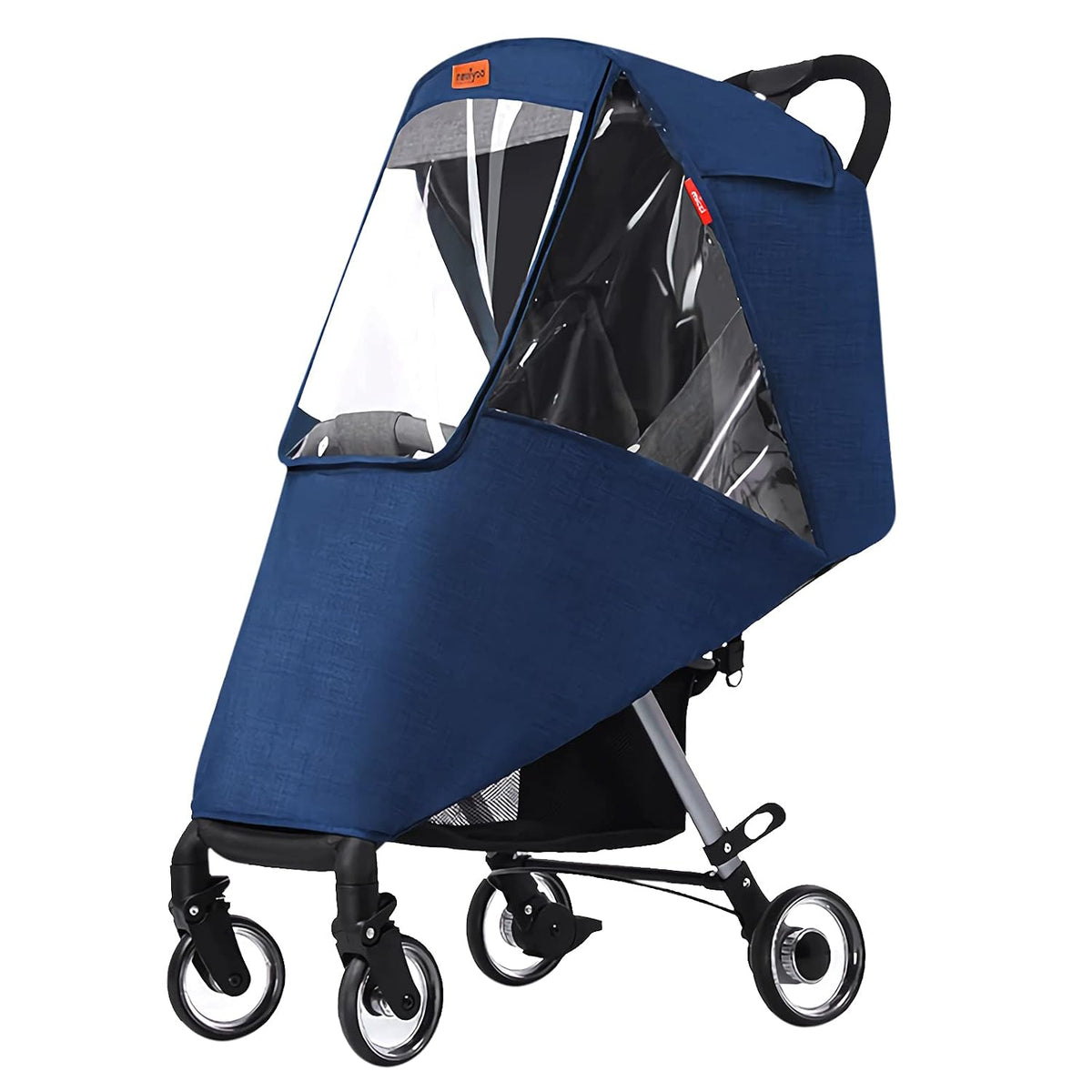 Stroller Rain Cover Universal Baby Stroller Weather Shield Waterproof Pushchair Rain Cover Protection Travel Baby Pram Rain Cover Outdoor Wind Snow Protection Weather Shield Winter Stroller Accessory