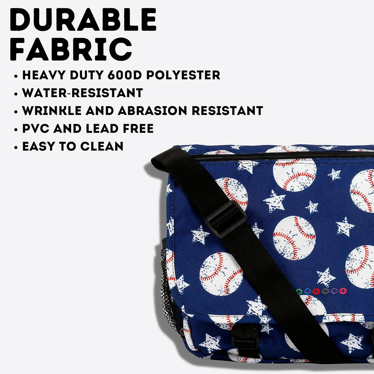 New York Terry Messenger Bag for Women Girls School Kids