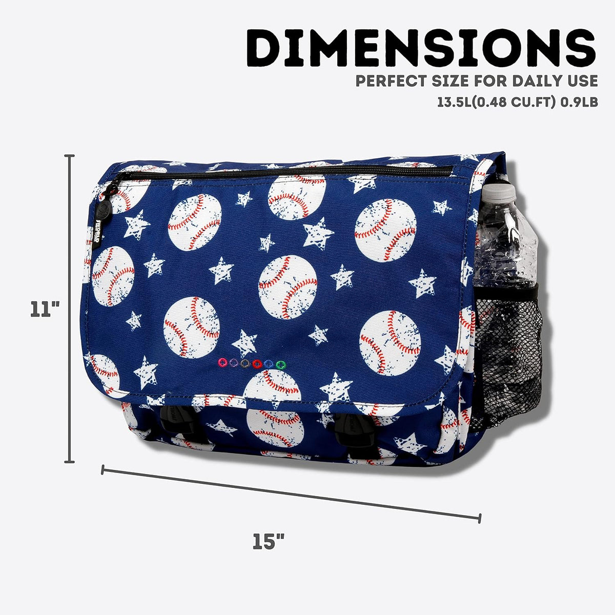 New York Terry Messenger Bag for Women Girls School Kids