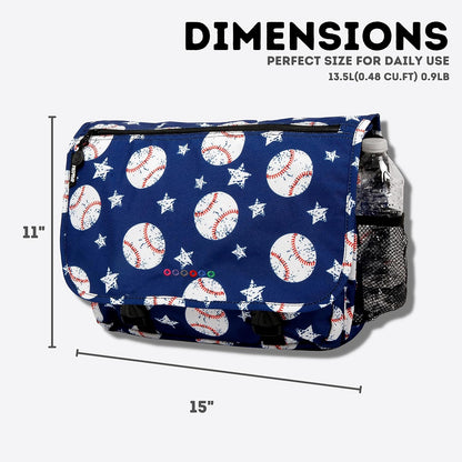 New York Terry Messenger Bag for Women Girls School Kids