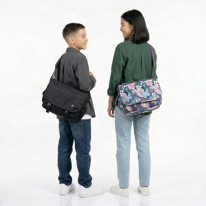 New York Terry Messenger Bag for Women Girls School Kids