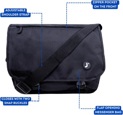 New York Terry Messenger Bag for Women Girls School Kids