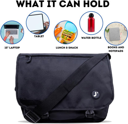 New York Terry Messenger Bag for Women Girls School Kids