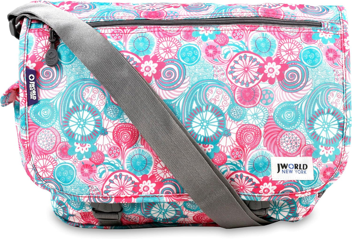 New York Terry Messenger Bag for Women Girls School Kids