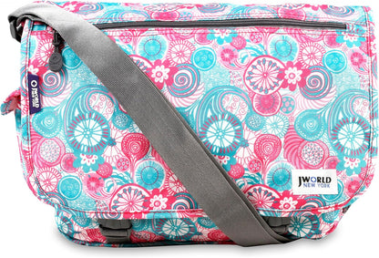 New York Terry Messenger Bag for Women Girls School Kids