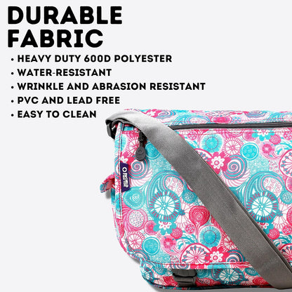 New York Terry Messenger Bag for Women Girls School Kids