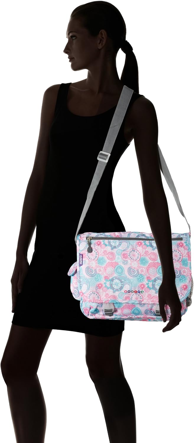 New York Terry Messenger Bag for Women Girls School Kids