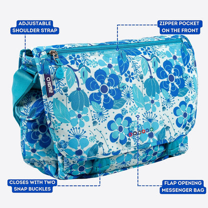 New York Terry Messenger Bag for Women Girls School Kids
