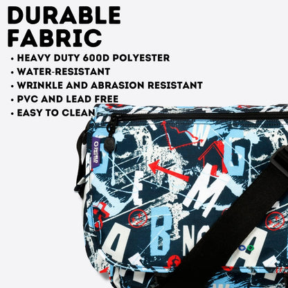 New York Terry Messenger Bag for Women Girls School Kids